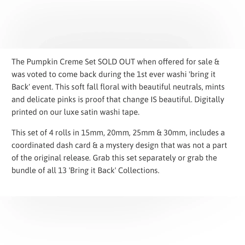 Lauren Phelps Designs Pumpkin Crème Washi Tape Collection